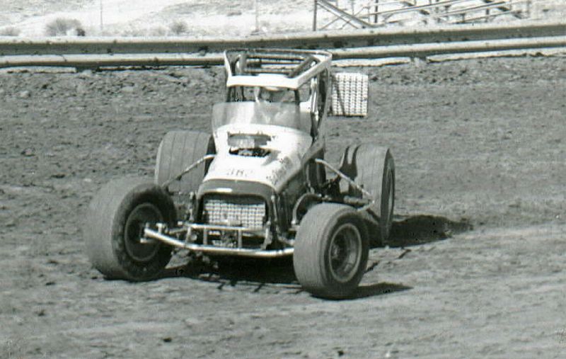 Stidd drifting out of number three turn Amarillo Speedbowl